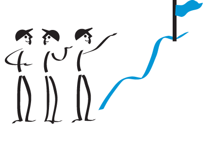 leapers looking out towards goal